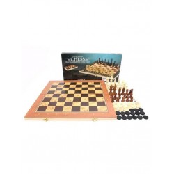 НИ 3 в1 Шахматы, шашки, нарды, игровое поле 40х40см набор						